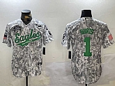 Men's Philadelphia Eagles #1 Jalen Hurts Arctic Camo 2024 Salute to Service Stitched Baseball Jersey,baseball caps,new era cap wholesale,wholesale hats