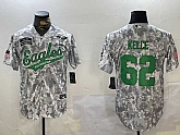 Men's Philadelphia Eagles #62 Jason Kelce Arctic Camo 2024 Salute to Service Stitched Baseball Jersey,baseball caps,new era cap wholesale,wholesale hats