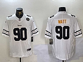 Men's Pittsburgh Steelers #90 T.J. Watt White 2019 Team Logo Cool Edition Stitched Jerseys Dzhi,baseball caps,new era cap wholesale,wholesale hats