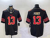 Men's San Francisco 49ers #13 Brock Purdy Black Golden Edition Stitched Nike Limited Jersey Dzhi,baseball caps,new era cap wholesale,wholesale hats