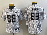 Women's Dallas Cowboys #88 CeeDee Lamb 2024 FUSE Arctic Camo Salute to Service Limited Stitched Jersey Dzhi,baseball caps,new era cap wholesale,wholesale hats