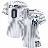 Women's New York Yankees #0 Marcus Stroman White 2024 World Series With Name Cool Base Stitched Jersey Dzhi,baseball caps,new era cap wholesale,wholesale hats