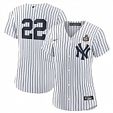 Women's New York Yankees #22 Juan Soto White 2024 World Series Cool Base Stitched Jersey Dzhi,baseball caps,new era cap wholesale,wholesale hats