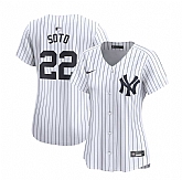 Women's New York Yankees #22 Juan Soto White Cool Base Stitched Jersey Dzhi,baseball caps,new era cap wholesale,wholesale hats