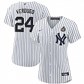 Women's New York Yankees #24 Alex Verdugo White 2024 World Series Cool Base Stitched Jersey Dzhi,baseball caps,new era cap wholesale,wholesale hats