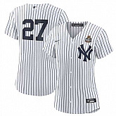 Women's New York Yankees #27 Giancarlo Stanton White 2024 World Series Cool Base Stitched Jersey Dzhi,baseball caps,new era cap wholesale,wholesale hats