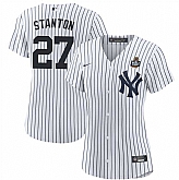 Women's New York Yankees #27 Giancarlo Stanton White 2024 World Series Cool Base Stitched Jersey1 Dzhi,baseball caps,new era cap wholesale,wholesale hats