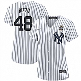 Women's New York Yankees #48 Anthony Rizzo White 2024 World Series Cool Base Stitched Jersey Dzhi,baseball caps,new era cap wholesale,wholesale hats