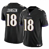 Men & Women & Youth Baltimore Ravens #18 Diontae Johnson Black 2023 F.U.S.E Vapor Limited Jersey,baseball caps,new era cap wholesale,wholesale hats