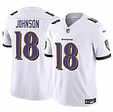 Men & Women & Youth Baltimore Ravens #18 Diontae Johnson White 2023 F.U.S.E Vapor Limited Jersey,baseball caps,new era cap wholesale,wholesale hats