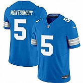 Men & Women & Youth Detroit Lions #5 David Montgomery Blue 2024 F.U.S.E. Vapor Limited Stitched Jersey,baseball caps,new era cap wholesale,wholesale hats