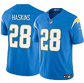 Men & Women & Youth Los Angeles Chargers #28 Hassan Haskins Blue 2024 F.U.S.E Vapor Limited Stitched Jersey,baseball caps,new era cap wholesale,wholesale hats