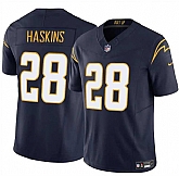 Men & Women & Youth Los Angeles Chargers #28 Hassan Haskins Navy 2024 F.U.S.E Vapor Limited Stitched Jersey,baseball caps,new era cap wholesale,wholesale hats