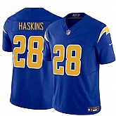 Men & Women & Youth Los Angeles Chargers #28 Hassan Haskins Royal 2024 F.U.S.E Vapor Limited Stitched Jersey,baseball caps,new era cap wholesale,wholesale hats