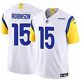 Men & Women & Youth Los Angeles Rams #15 Demarcus Robinson White 2024 F.U.S.E. Vapor Untouchable Stitched Jersey,baseball caps,new era cap wholesale,wholesale hats