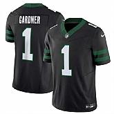 Men & Women & Youth New York Jets #1 Ahmad Sauce Gardner Black 2024 F.U.S.E. Vapor Untouchable Limited Stitched Jersey,baseball caps,new era cap wholesale,wholesale hats