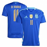 Men's Argentina #11 Di maria 2024 Blue Away Soccer Jersey,baseball caps,new era cap wholesale,wholesale hats