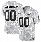 Men's Arizona Cardinals Active Player Custom 2024 F.U.S.E Arctic Camo Salute to Service Limited Football Stitched Jersey,baseball caps,new era cap wholesale,wholesale hats