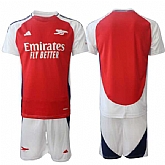 Men's Arsenal F.C Blank 2024 Red Home Soccer Jersey Suit,baseball caps,new era cap wholesale,wholesale hats