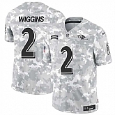 Men's Baltimore Ravens #2 Nate Wiggins 2024 F.U.S.E. Arctic Camo Salute to Service Limited Stitched Jersey Dzhi,baseball caps,new era cap wholesale,wholesale hats