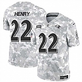 Men's Baltimore Ravens #22 Derrick Henry 2024 F.U.S.E. Arctic Camo Salute to Service Limited Stitched Jersey Dzhi,baseball caps,new era cap wholesale,wholesale hats