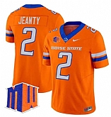 Men's Boise State Broncos #2 Ashton Jeanty Orange 2024 F.U.S.E. Vapor Limited Stitched Football Jersey Dzhi,baseball caps,new era cap wholesale,wholesale hats