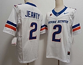 Men's Boise State Broncos #2 Ashton Jeanty White 2024 F.U.S.E. Vapor Limited Stitched Football Jersey,baseball caps,new era cap wholesale,wholesale hats