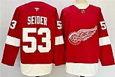 Men's Detroit Red Wings #53 Moritz Seider Red 2024-25 Home Stitched Jersey,baseball caps,new era cap wholesale,wholesale hats