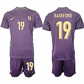 Men's England #19 Marcus Rashford 2024-25 Purple Away Soccer Jersey Suit,baseball caps,new era cap wholesale,wholesale hats