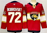 Men's Florida Panthers #72 Sergei Bobrovsky Red 2024-25 Home Stitched Hockey Jersey,baseball caps,new era cap wholesale,wholesale hats