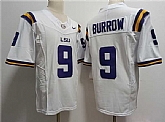 Men's LSU Tigers #9 Joe Burreaux White 2023 Stitched Football Jersey,baseball caps,new era cap wholesale,wholesale hats