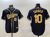 Men's Los Angeles Dodgers #10 Justin Turner Black Cool Base Stitched MLB Jersey,baseball caps,new era cap wholesale,wholesale hats