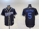 Men's Los Angeles Dodgers #5 Freddie Freeman  Black Cool Base Jerseys,baseball caps,new era cap wholesale,wholesale hats