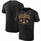 Men's Los Angeles Dodgers Black 2024 World Series Champions Big & Tall Parade T-Shirt