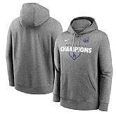 Men's Los Angeles Dodgers Heather Charcoal 2024 World Series Champions Pullover Hoodie,baseball caps,new era cap wholesale,wholesale hats