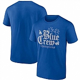 Men's Los Angeles Dodgers Royal 2024 World Series Champions Trophy Case Addition T-Shirt