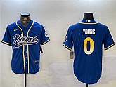 Men's Los Angeles Rams #0 Byron Young Royal Cool Base Stitched Baseball Jerseys,baseball caps,new era cap wholesale,wholesale hats