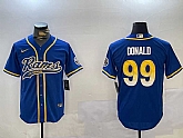 Men's Los Angeles Rams #99 Royal Cool Base Stitched Baseball Jerseys,baseball caps,new era cap wholesale,wholesale hats