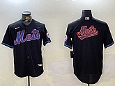 Men's New York Mets Team Big Logo Graphite 2024 City Connect Limited Stitched Baseball Jerseys,baseball caps,new era cap wholesale,wholesale hats