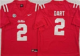 Men's Ole Miss Rebels #2 Jaxson Dart Red Stitched jersey,baseball caps,new era cap wholesale,wholesale hats