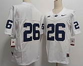 Men's Penn State Nittany Lions #26 Saquon Barkley Without Name White FUSE College Football Jersey,baseball caps,new era cap wholesale,wholesale hats