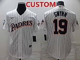 Men's San Diego Padres Custom White Cool Base Stitched Jersey,baseball caps,new era cap wholesale,wholesale hats