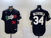 Mens Los Angeles Dodgers #34 Toro Valenzuela Black Mexico 2024 World Series  Cool Base Stitched Baseball Jersey,baseball caps,new era cap wholesale,wholesale hats