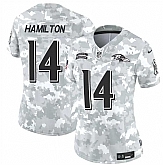 Women's Baltimore Ravens #14 Kyle Hamilton 2024 F.U.S.E Arctic Camo Salute To Service Limited Stitched Jersey Dzhi,baseball caps,new era cap wholesale,wholesale hats