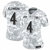 Women's Baltimore Ravens #4 Zay Flowers 2024 F.U.S.E Arctic Camo Salute To Service Limited Stitched Jersey Dzhi,baseball caps,new era cap wholesale,wholesale hats