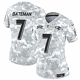 Women's Baltimore Ravens #7 Rashod Bateman 2024 F.U.S.E Arctic Camo Salute To Service Limited Stitched Jersey Dzhi,baseball caps,new era cap wholesale,wholesale hats