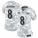 Women's Baltimore Ravens #8 Lamar Jackson 2024 F.U.S.E Arctic Camo Salute To Service Limited Stitched Jersey Dzhi,baseball caps,new era cap wholesale,wholesale hats