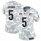 Women's Cincinnati Bengals #5 Tee Higgins 2024 F.U.S.E Arctic Camo Salute To Service Limited Stitched Jersey Dzhi,baseball caps,new era cap wholesale,wholesale hats