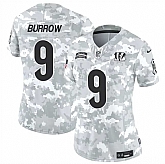 Women's Cincinnati Bengals #9 Joe Burrow 2024 F.U.S.E Arctic Camo Salute To Service Limited Stitched Jersey Dzhi,baseball caps,new era cap wholesale,wholesale hats