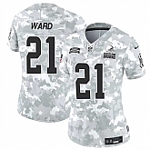 Women's Cleveland Browns #21 Denzel Ward 2024 F.U.S.E Arctic Camo Salute To Service Limited Stitched Jersey Dzhi,baseball caps,new era cap wholesale,wholesale hats